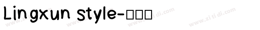 Lingxun style字体转换